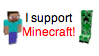 I support Minecraft!